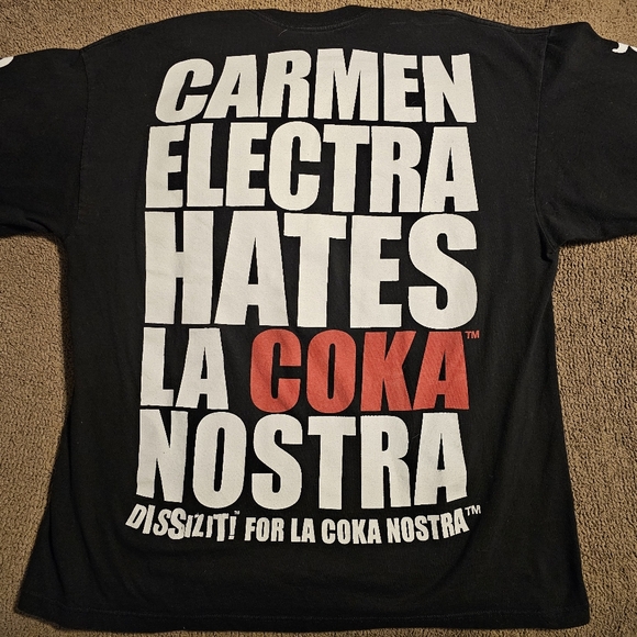 Carmen Electra La Cokoa Nostra XL T Shirt - Picture 2 of 4